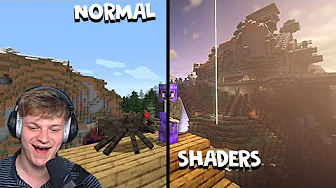 FØRSTE GANG JEG PRØVER "SHADERS"! - Minecraft: ep 79