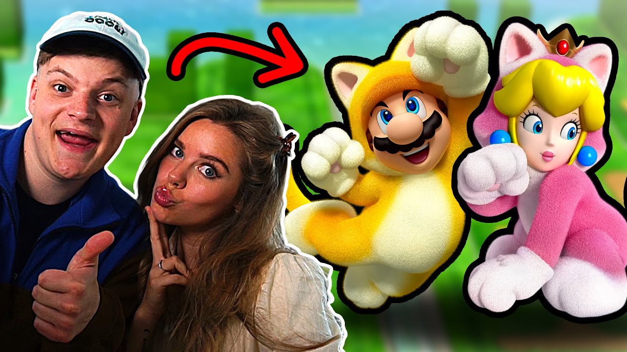 AMANDA OG JEG SPILLER SUPER MARIO