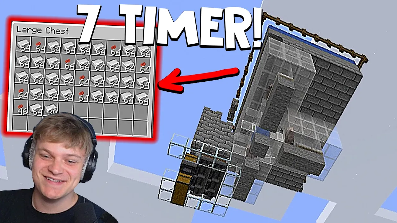 LOOT FRA 7 TIMER I MIN IRON FARM - Minecraft: ep 76