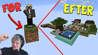 HER ER BLEVET MEGA FEDT! - Minecraft, men med 1 block: ep 3