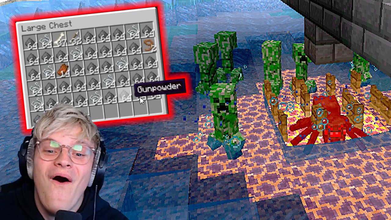 LOOT FRA 2 TIMER I MIN NYE CREEPER FARM - Minecraft: ep 54