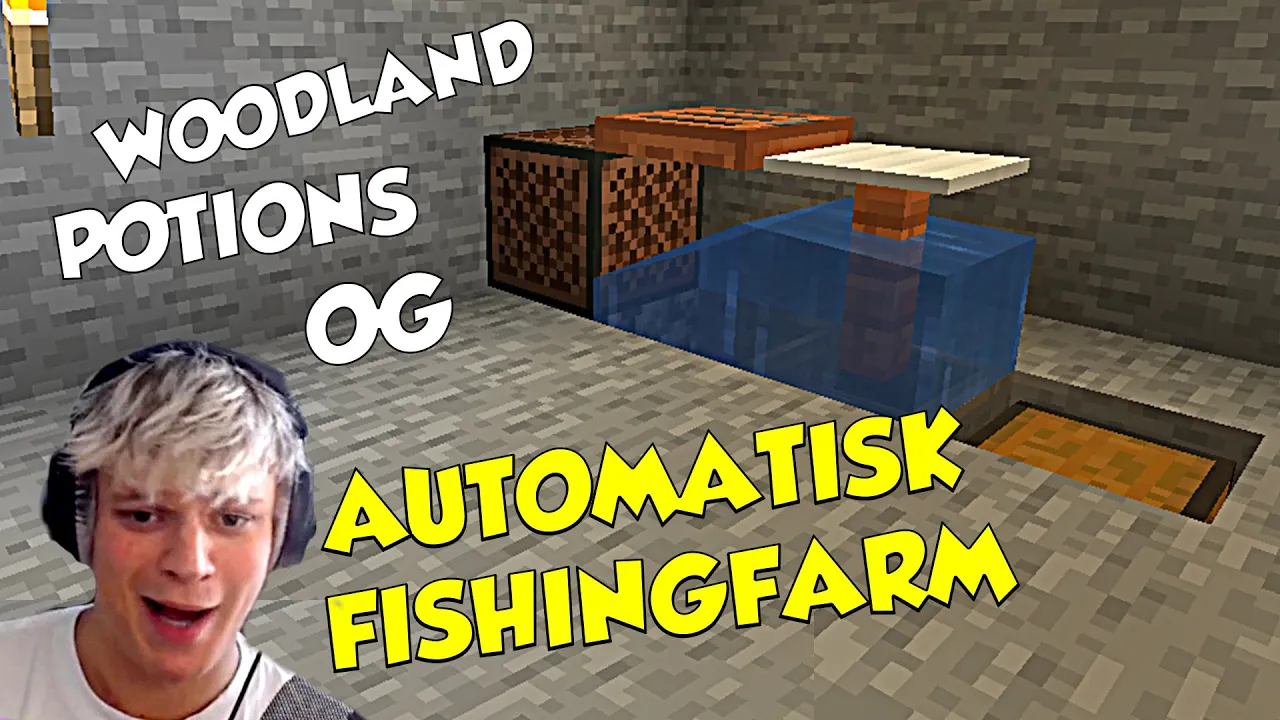 LAVER EN AUTOMATISK FISKEFARM - Minecraft Ep: 12