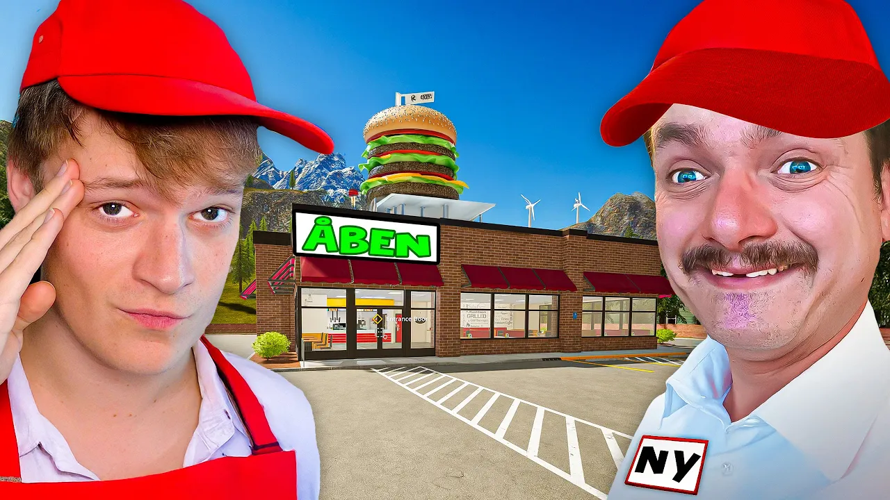 Cap og jeg åbner en burgerbar