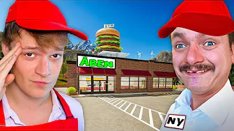 Cap og jeg åbner en burgerbar