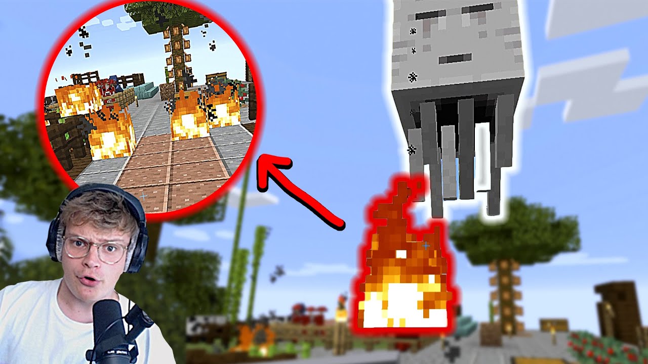 EN GHAST ANGRIBER! - Minecraft, men med 1 block: ep 5