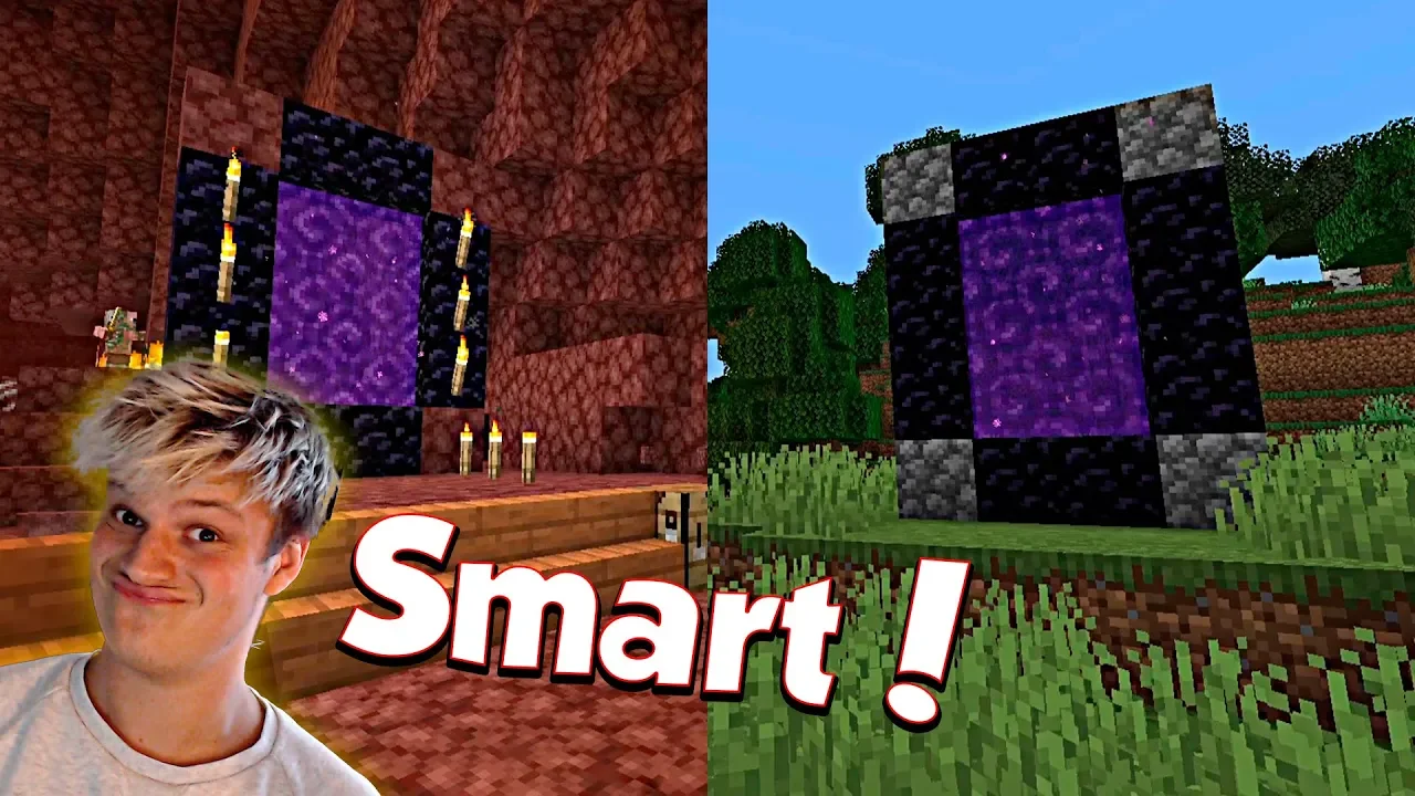 TELEPORTERER MED NETHER - Minecraft Ep: 7