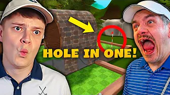 Minigolf men banerne er hjemmelavet