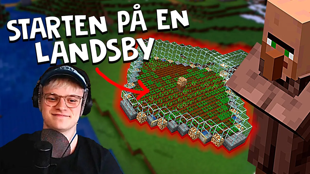MIN FØRSTE VILLAGER FARM! - Minecraft: Ep 33
