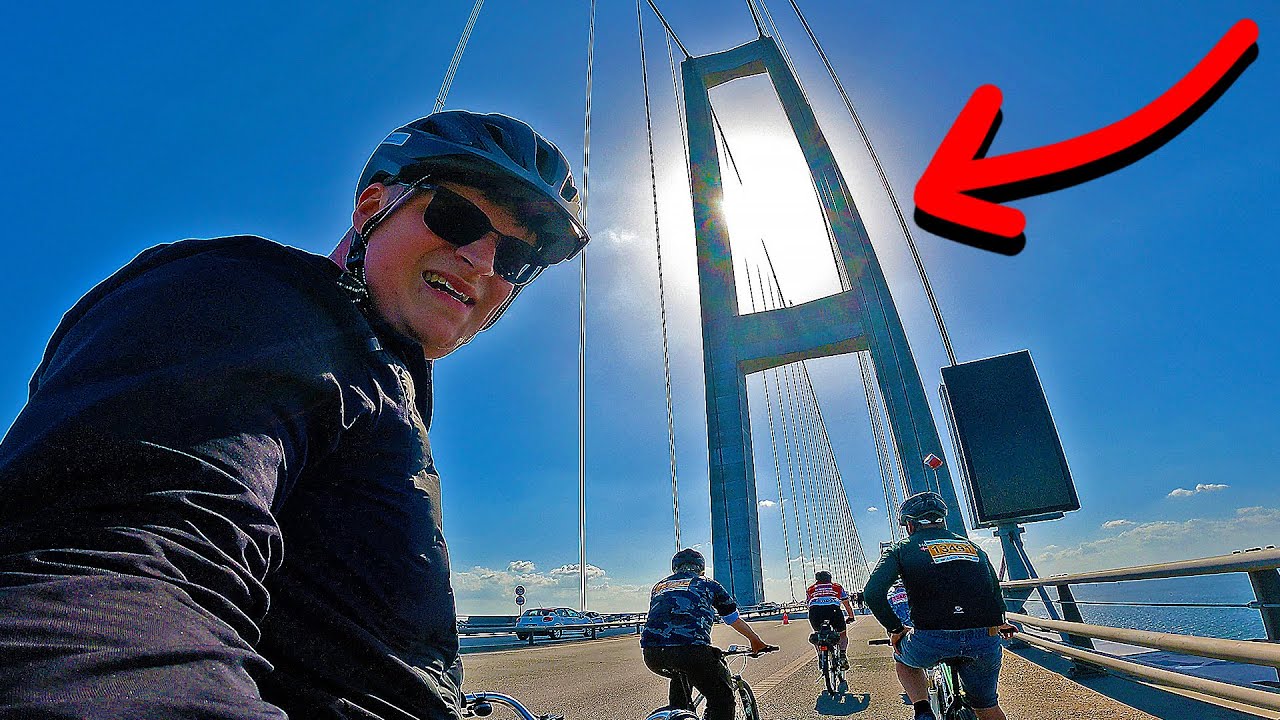 CYKLER OVER STOREBÆLTSBROEN
