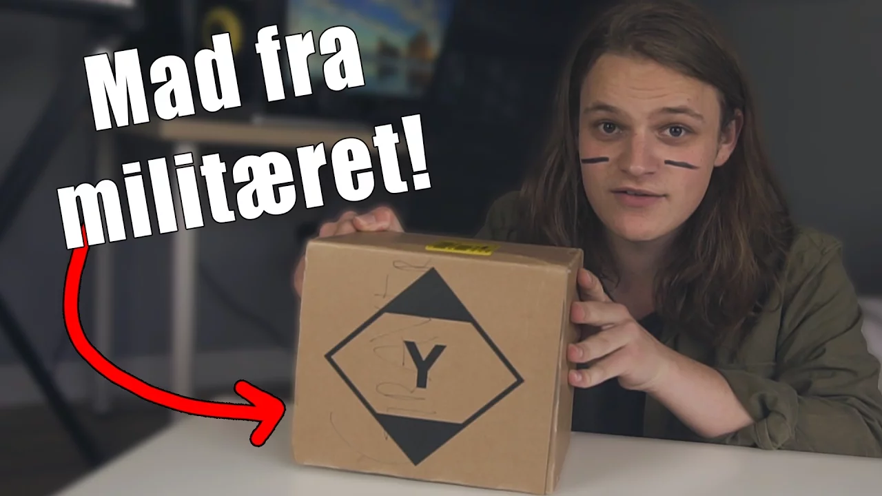 En kasse fyldt med Militær mad