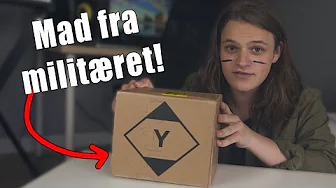 En kasse fyldt med Militær mad