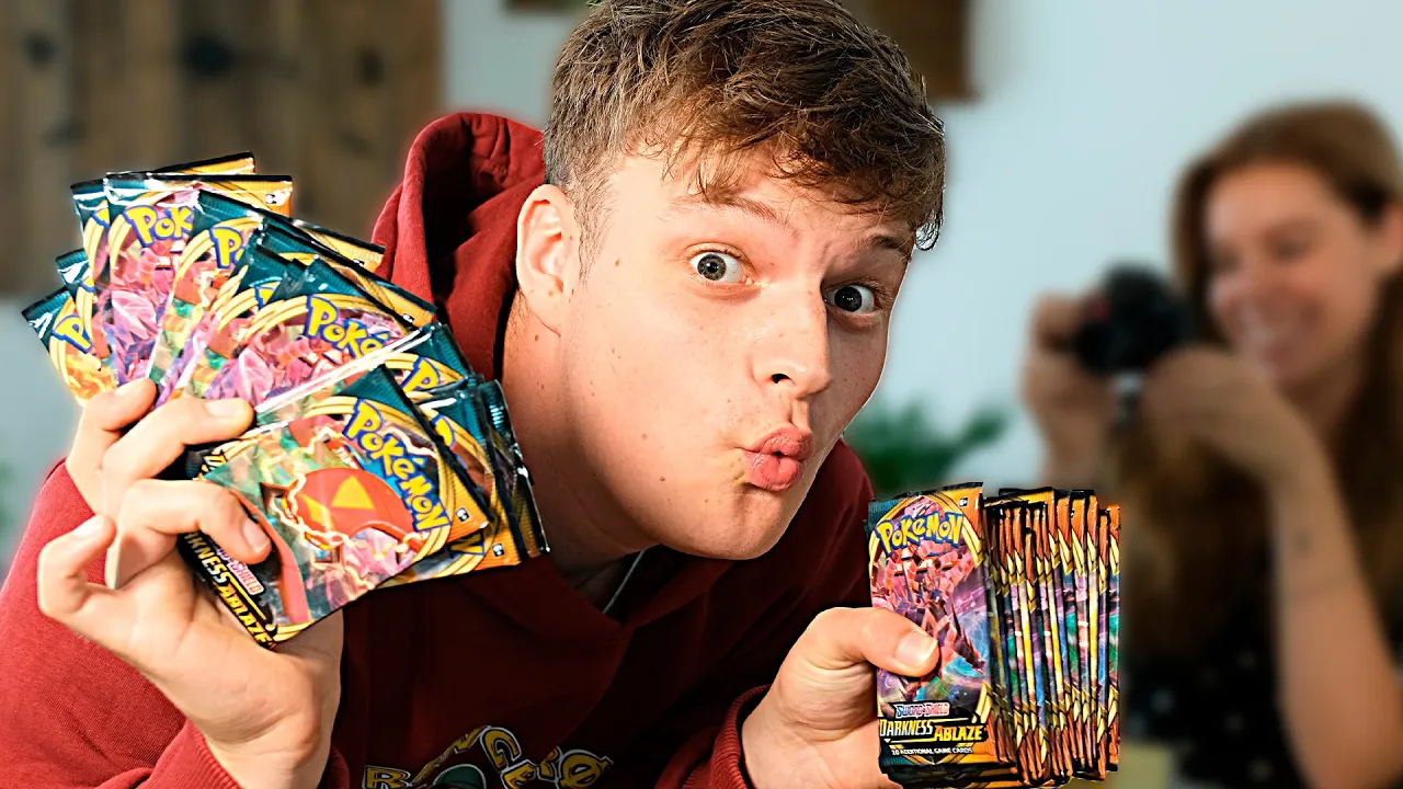 ÅBNER 36 PAKKER POKEMON KORT (og giver dem til en af jer)