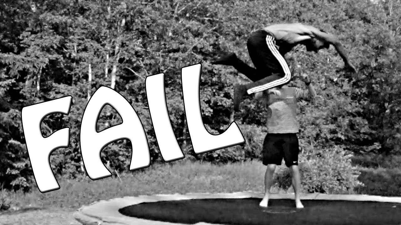 Ali og Kristian på trampolinen