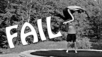 Ali og Kristian på trampolinen