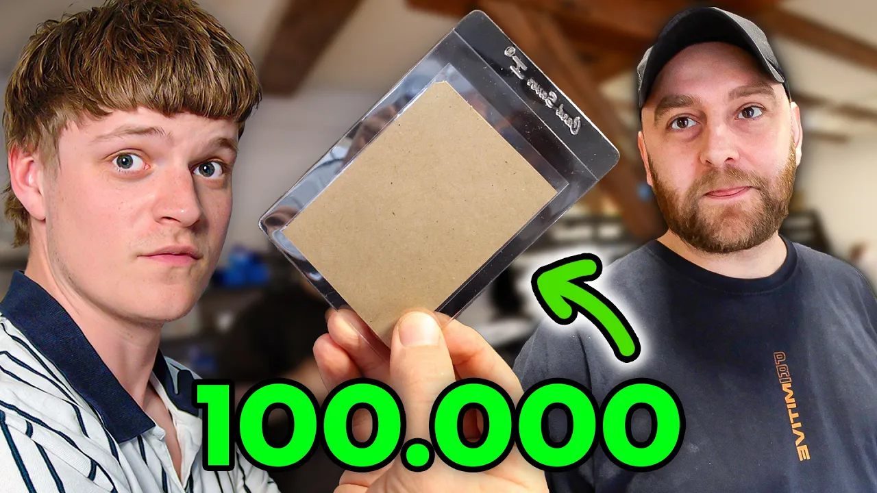 Mathias køber et stykke pap for 100.000 KR..