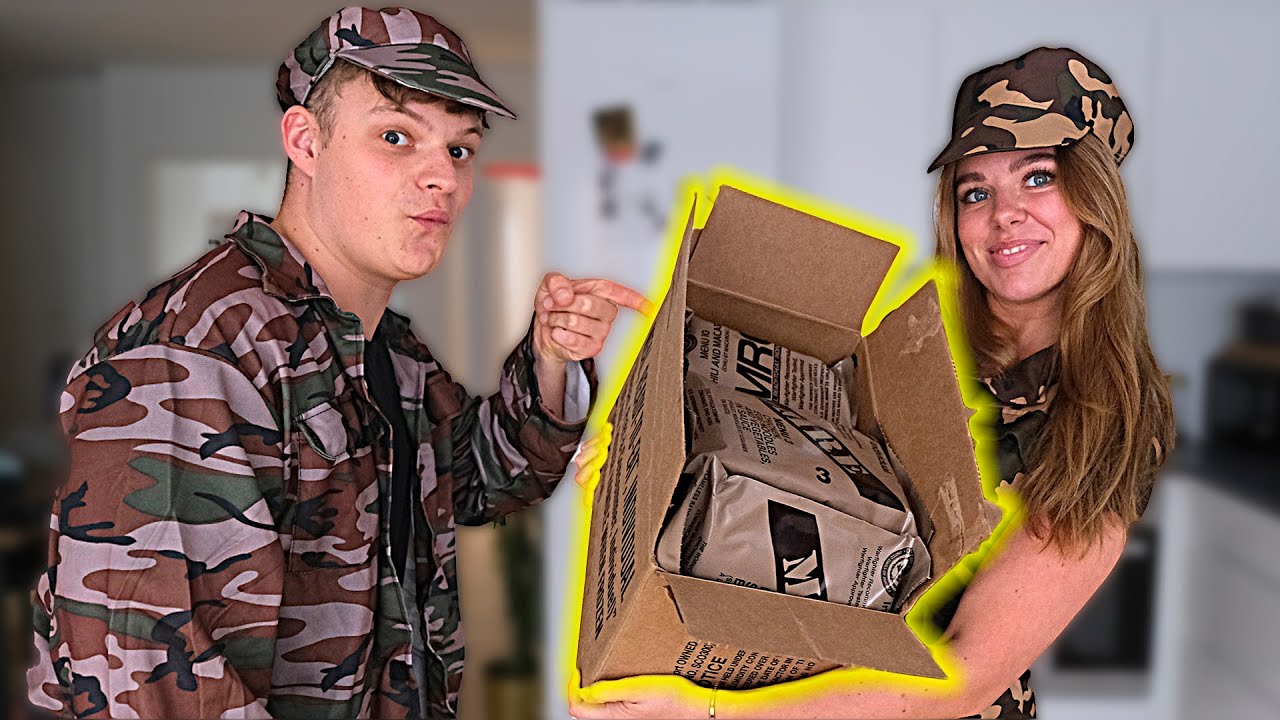 EN KÆMPE KASSE MILITÆR MAD FRA USA