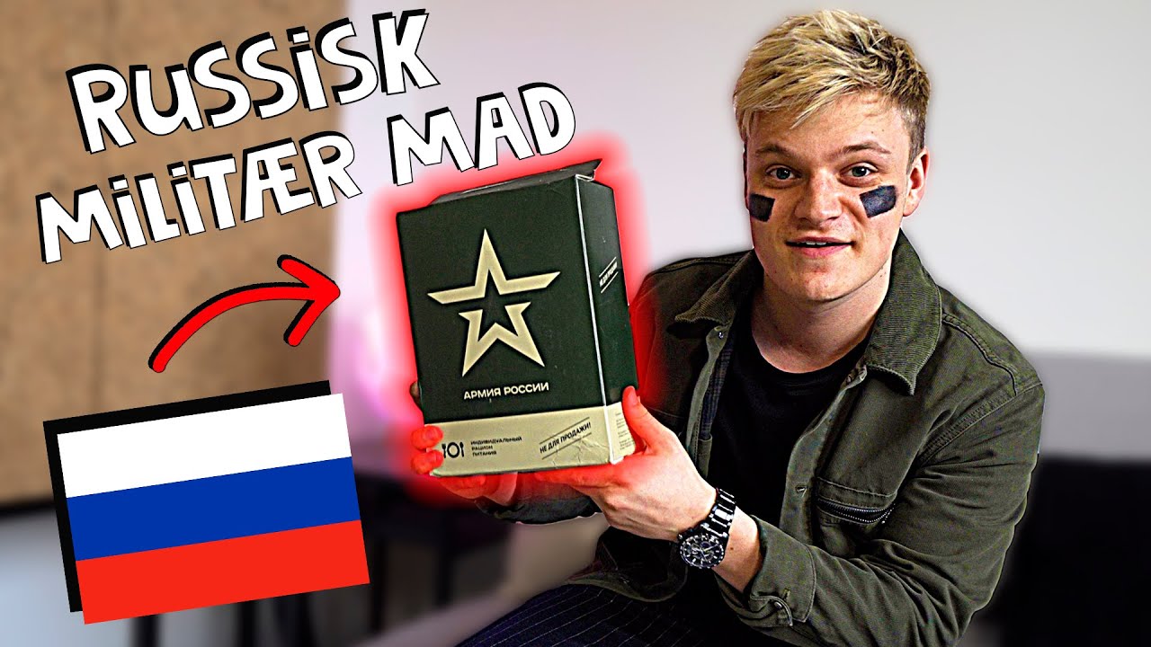 EN KASSE MED RUSSISK MILITÆR MAD