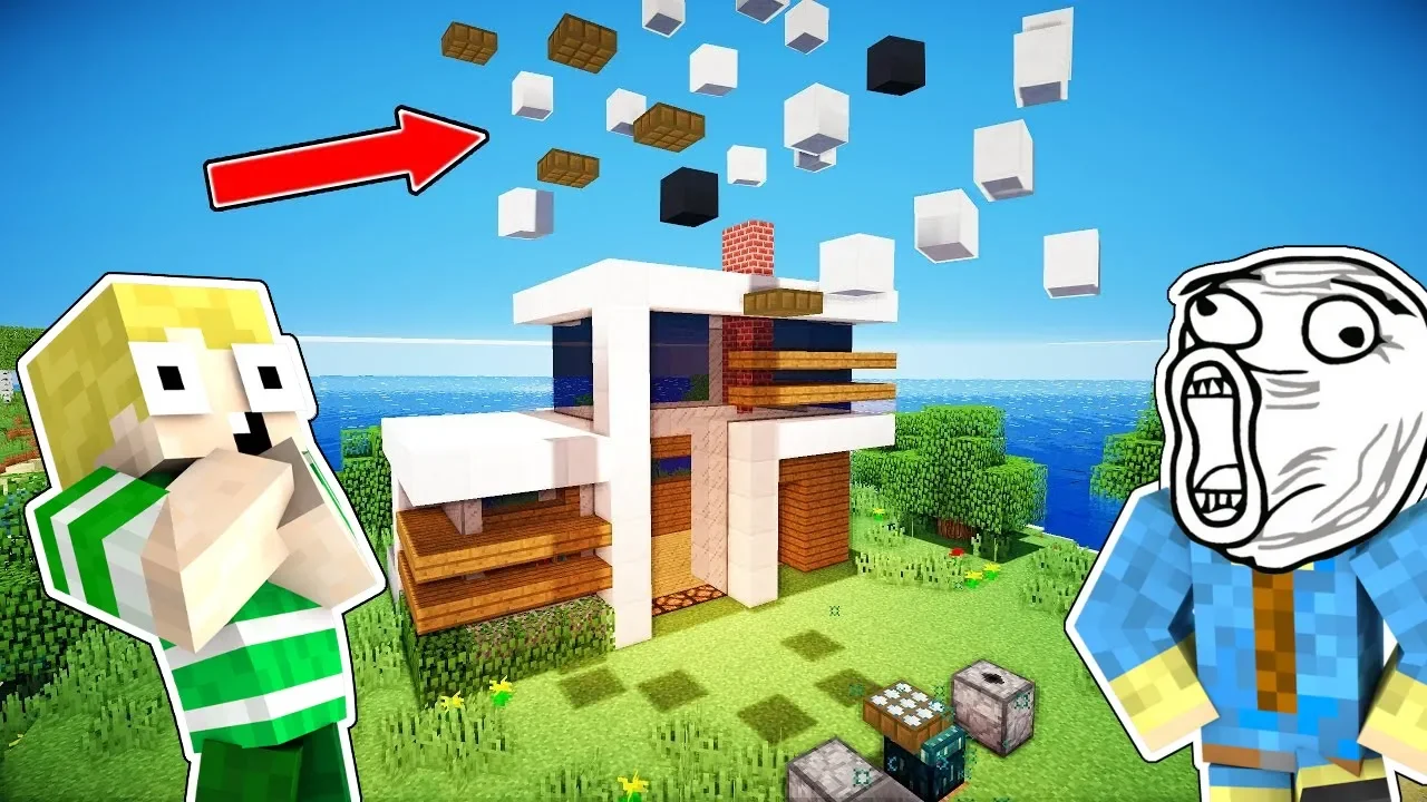 HUSET BYGGER SIG SELV!! - Dansk Minecraft