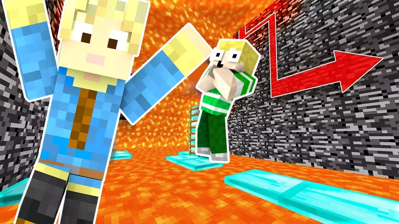 Dansk Minecraft - LØB FRA LAVA!!