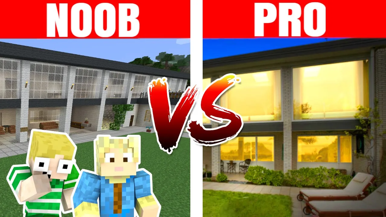 NOOB vs PRO :: VORES HUS!! - Dansk Minecraft