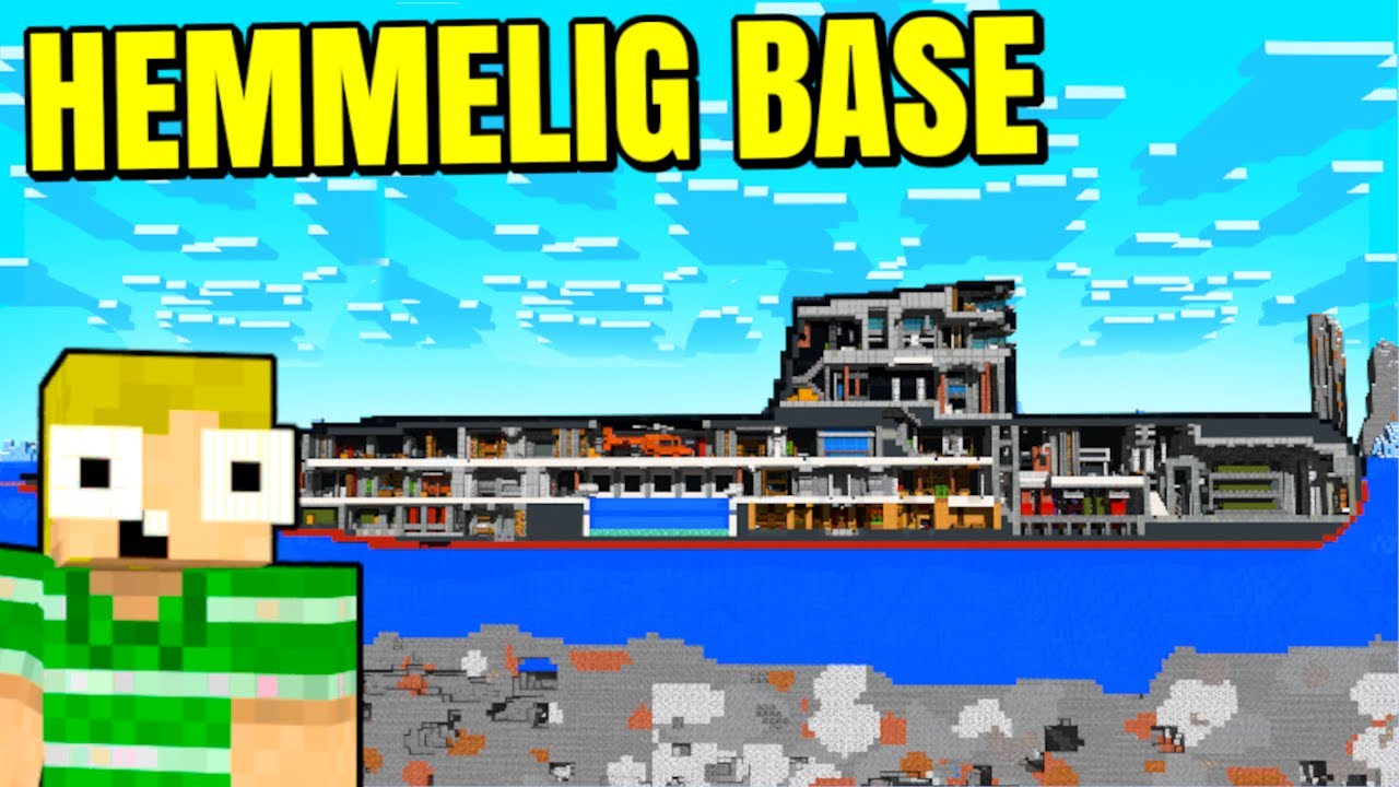 😲HEMMELIG BASE I EN UBÅD!!😲 - Dansk Minecraft