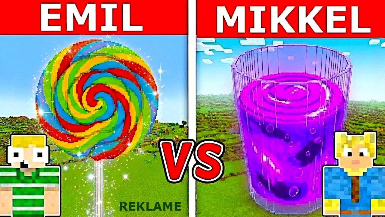 Hvem Bygger Bedste SLIK I Minecraft?!