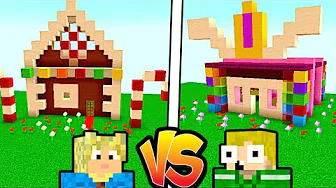 Hvem kan bygge den flotteste SLIKBUTIK I Minecraft?!