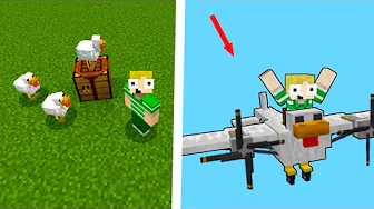FLY og BILER Lavet Af MOBS! - Dansk Minecraft