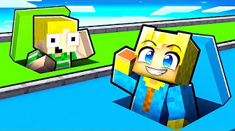 BLÅ VS GRØN BUNKER i Minecraft?!