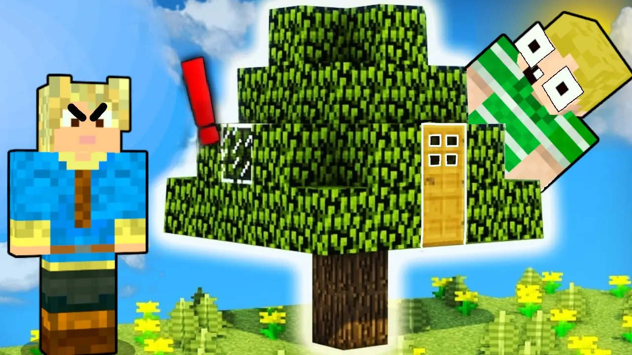 Finder Mikkels Hemmelige TRÆHUS!! - Dansk Minecraft