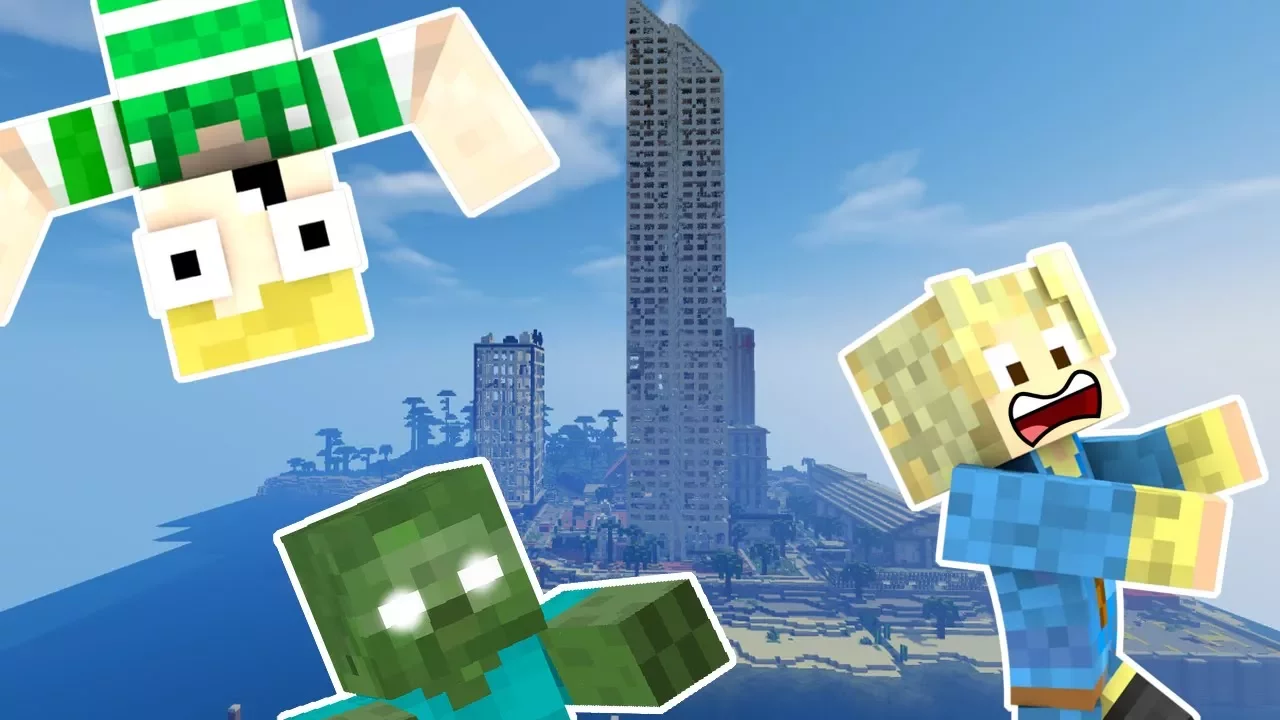 Dansk Minecraft - Fortabt #2: DEN FARLIGE BY!!