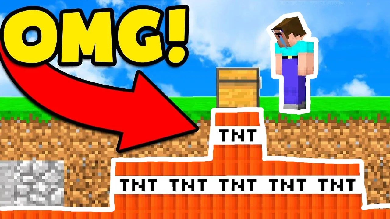 Dansk Minecraft - TNT FÆLDER!! (Skywars)