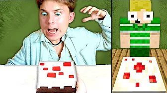 Hvad Jeg Bygger I Minecraft Spiser Han I Virkeligheden!