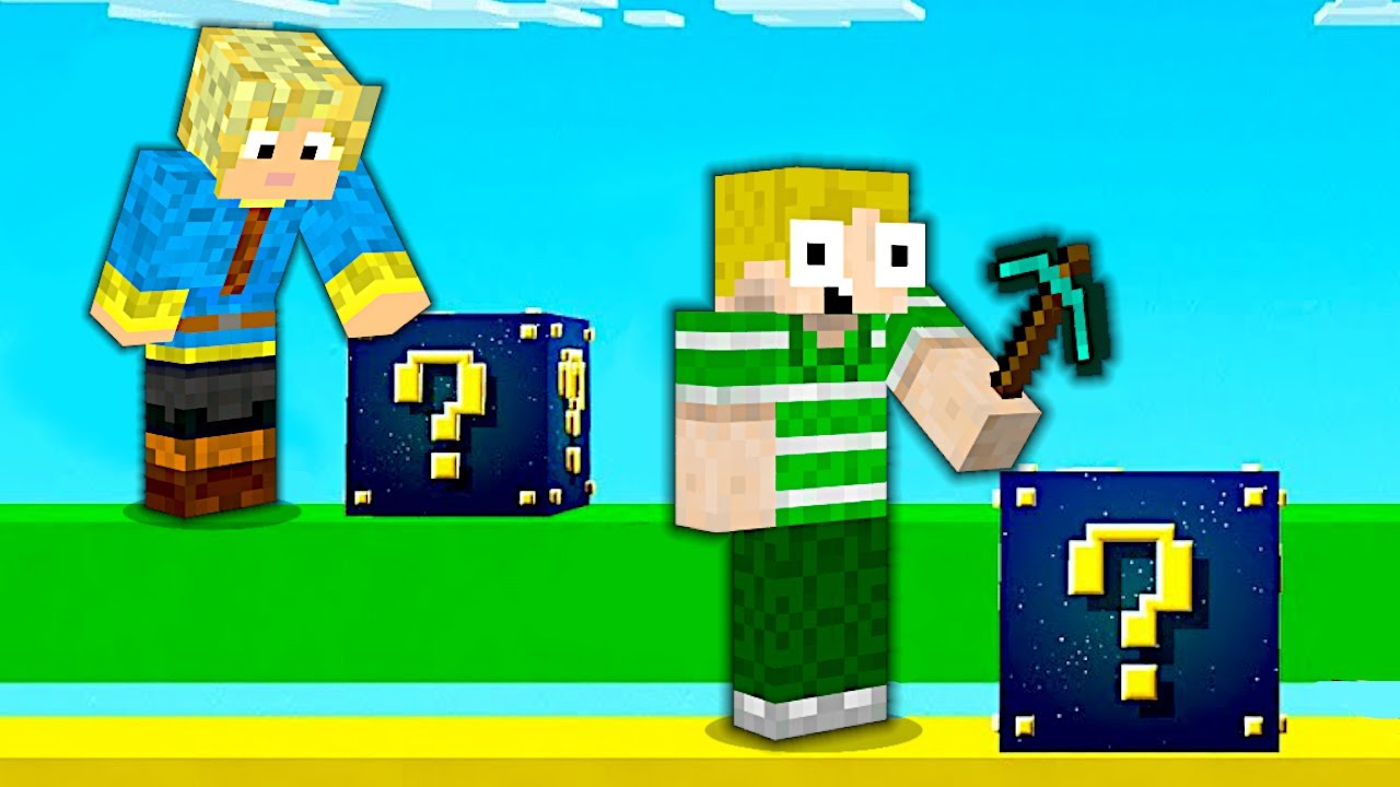 VILDESTE LUCKYBLOCK RACE I MINECRAFT!!
