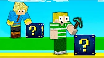 VILDESTE LUCKYBLOCK RACE I MINECRAFT!!