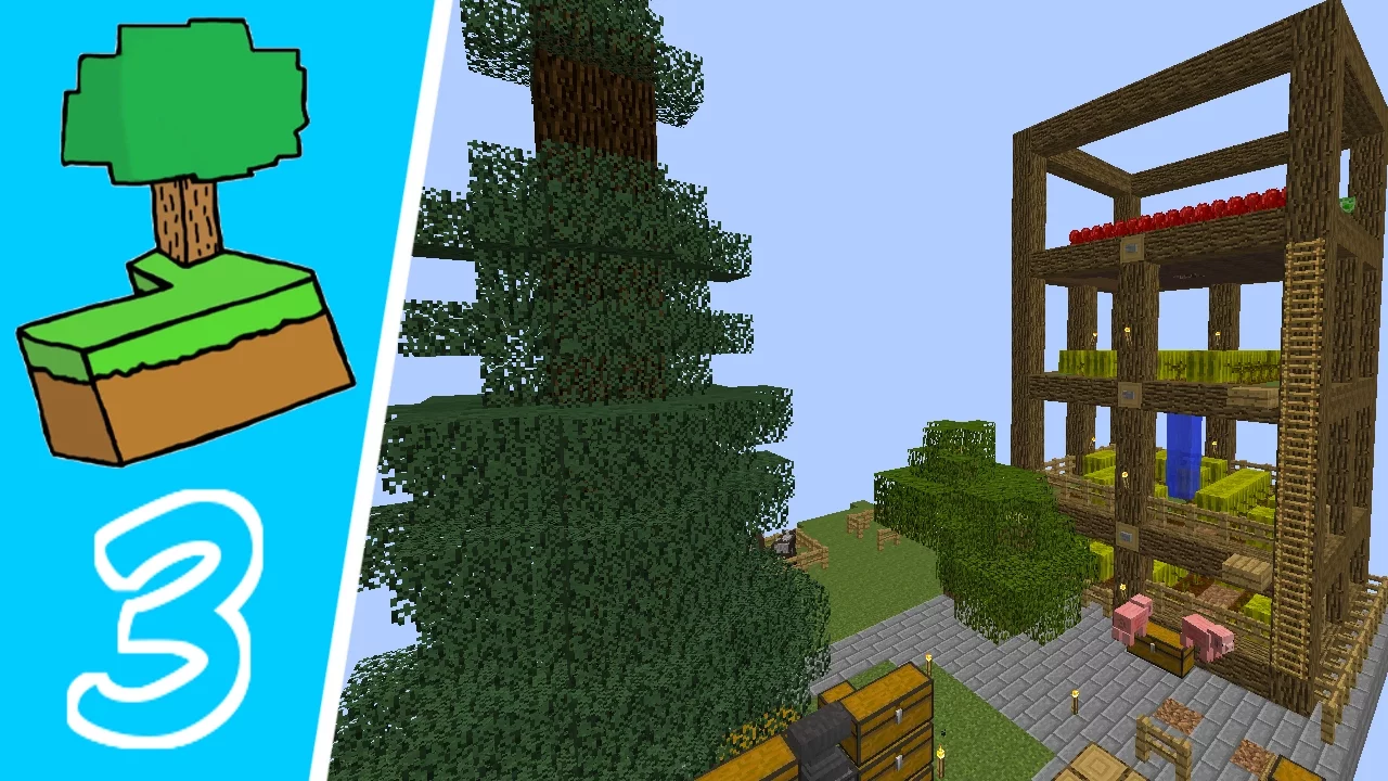 Dansk Minecraft - Skyblock #3 VORES EGEN ZOO!!!