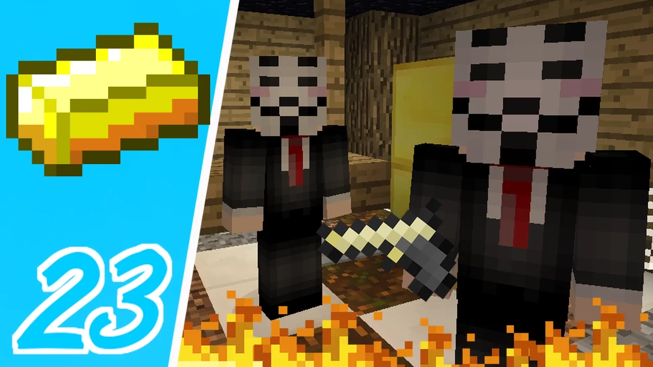 Dansk Minecraft - Pengebyen #23: VI BLEV RØVET!