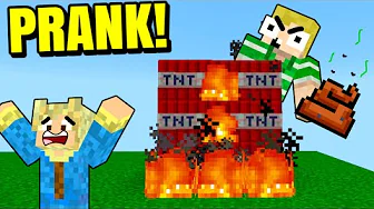 FARLIGSTE PRANK PÅ MIKKEL!! - Dansk Minecraft