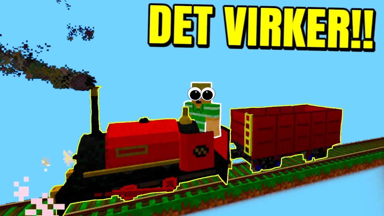 BYGGER ET TOG I MINECRAFT SOM ER HURTIG!!