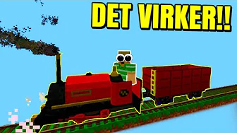 BYGGER ET TOG I MINECRAFT SOM ER HURTIG!!