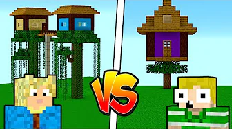Hvem kan bygge det flotteste TRÆHUS I Minecraft?!