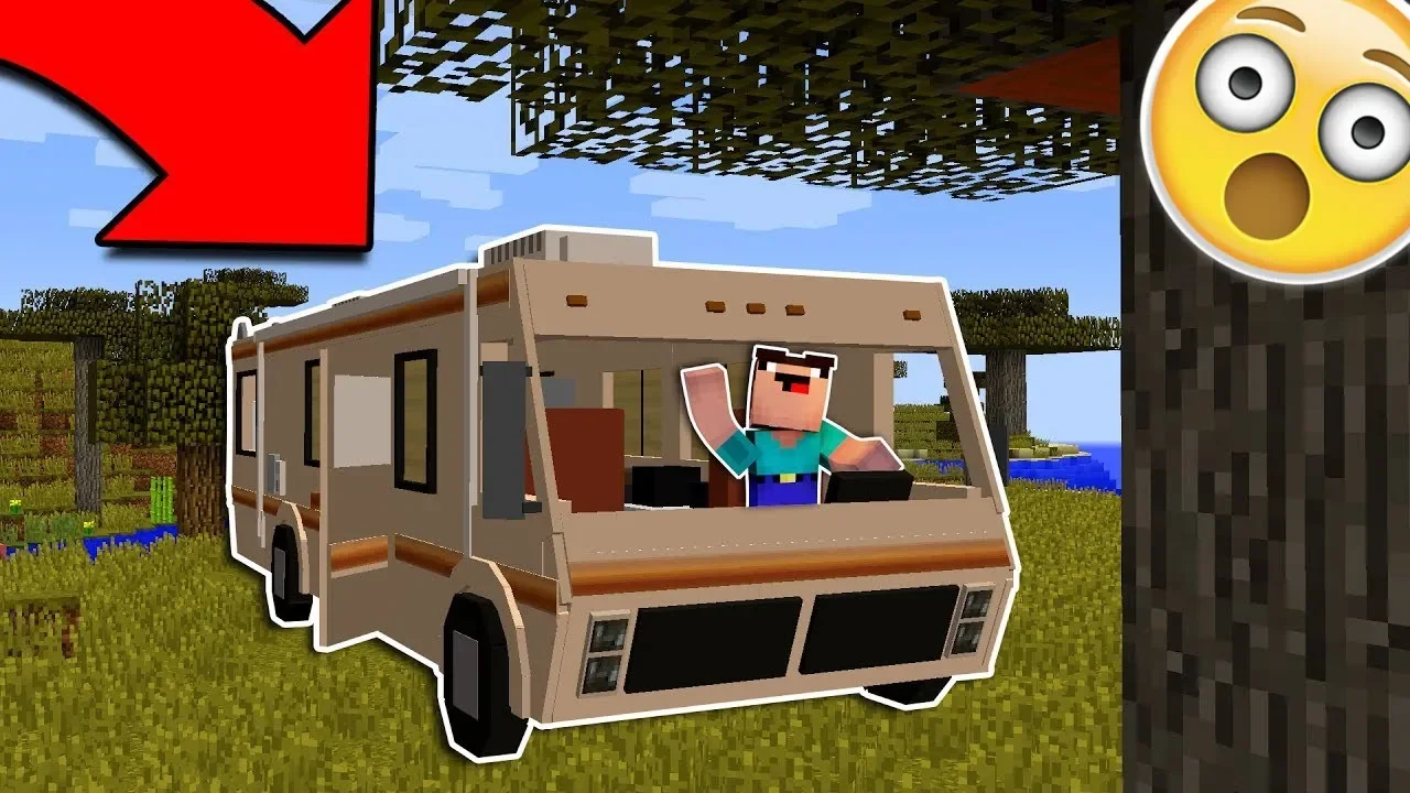 AUTO CAMPER I MINECRAFT!! - Dansk