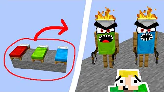 LEVENDE SENGE DER ANGRIBER!! - Dansk Minecraft
