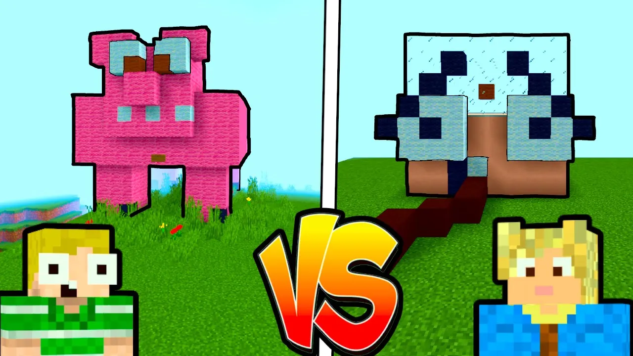 😲Hvem kan bygge hinanden SJOVEST i Minecraft?!😲