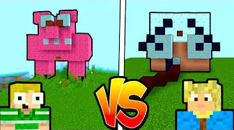 😲Hvem kan bygge hinanden SJOVEST i Minecraft?!😲