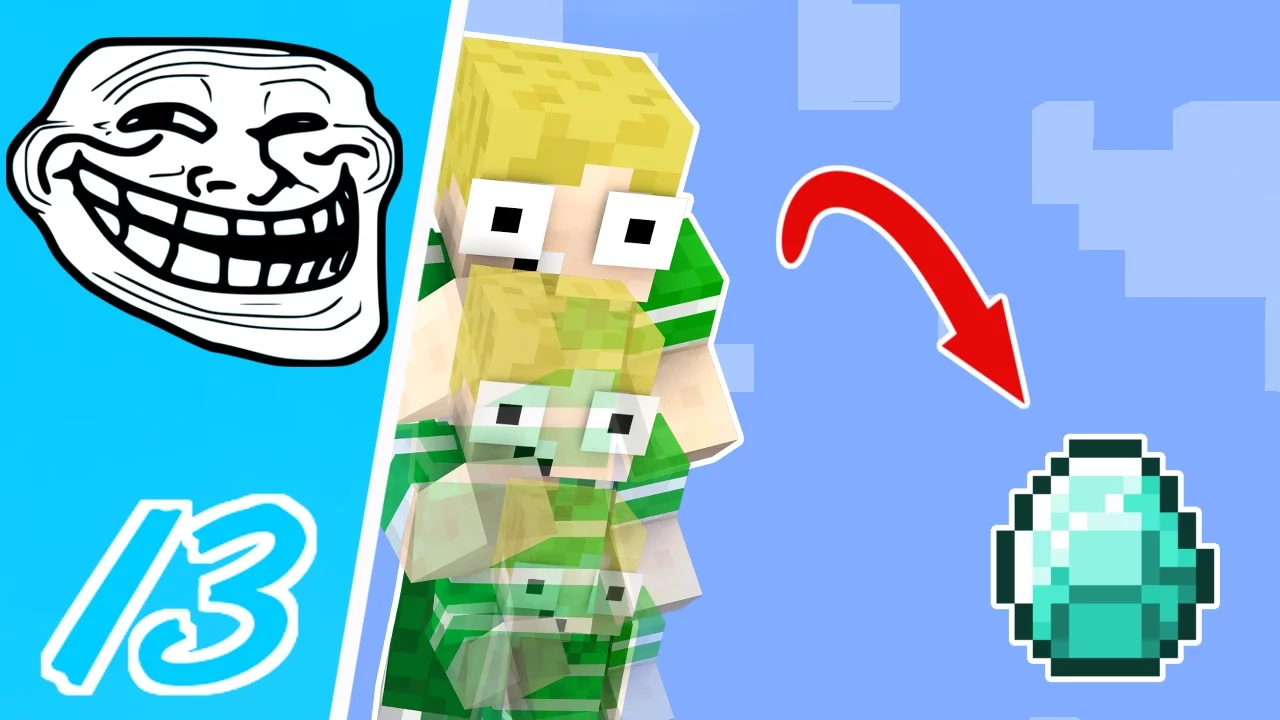 Dansk Minecraft - Trolling #13: VI ER DIAMONDS!!
