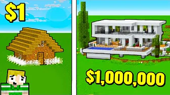 $1 VS $1,000,000 HUS I Minecraft!!