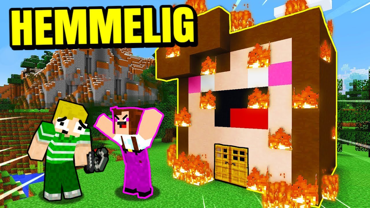 Dortes HEMMELIGE BASE I Minecraft!!