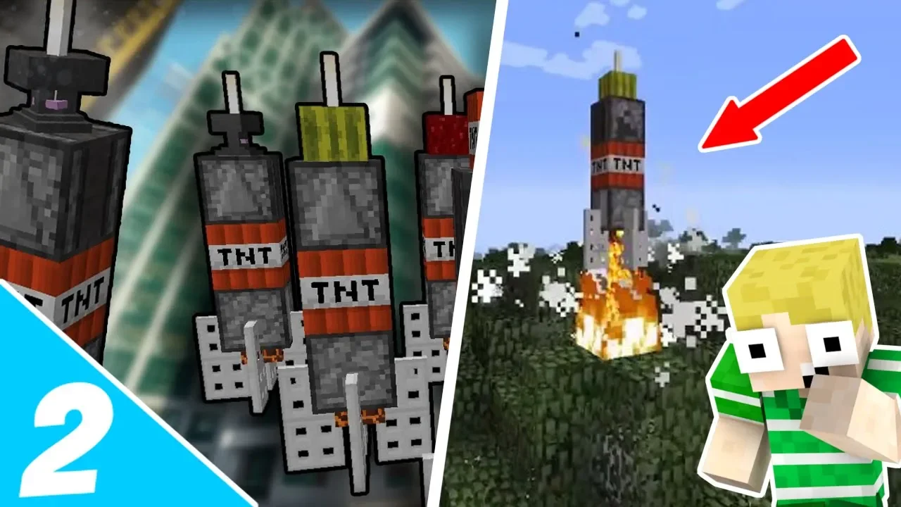 KÆMPE MISSILER!! - Dansk Minecraft