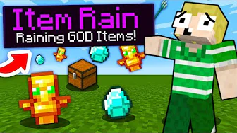 😲Minecraft, Men Det REGNER Med Ting!😲
